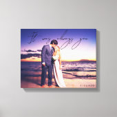 Toile C'Était Toujours Vous Citez Mariage Photo (Recto)