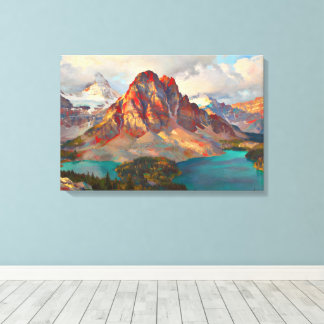 Toile « Cette Belle Terre » – Paysage des Rocheuses