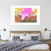 Toile Cette conception d'art floral abstrait allie des é (Insitu(Chambre))