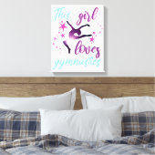Toile Cette Fille Aime La Gymnastique Étoiles Leap (Insitu(Chambre))