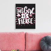 Toile Cette Fille Est L'Autonomisation De Fille Fierce (Insitu(Salon))