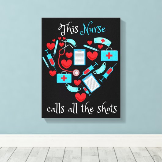 Toile Cette Infirmière Appelle Toutes Les Chaussures (Insitu (Plancher de Bois))