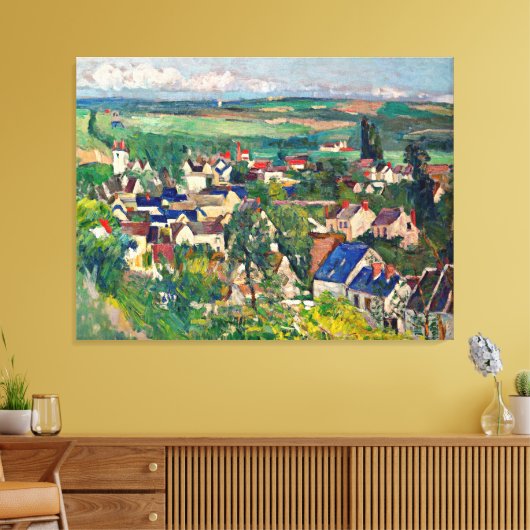 Toile Cezanne - Auvers, Vue panoramique, (Insitu(Salon))