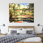 Toile Cezanne - Dans la vallée de l'Oise, peinture d'art (Insitu(Chambre))