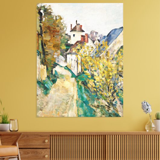 Toile Cezanne, La Maison du Dr Gachet, Auvers-sur-Oise, (Insitu(Salon))