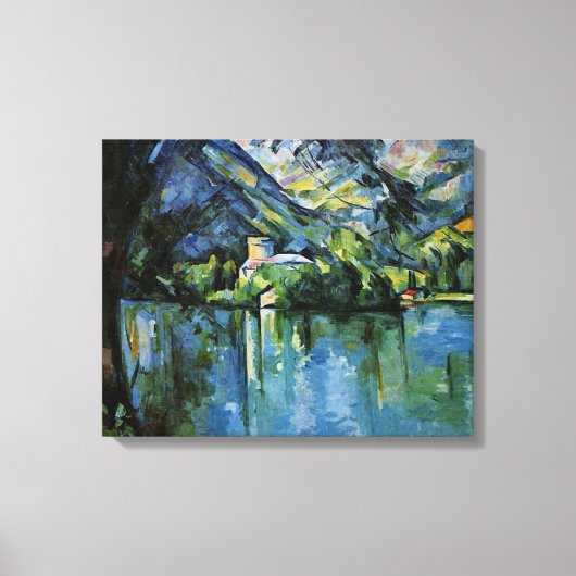 Toile Cezanne - Lac d'Annecy (Recto)