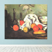 Toile Cezanne - Nature morte avec des fruits (Insitu (Plancher de Bois))