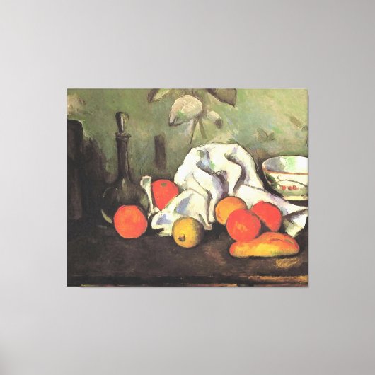 Toile Cezanne - Nature morte avec des fruits (Recto)