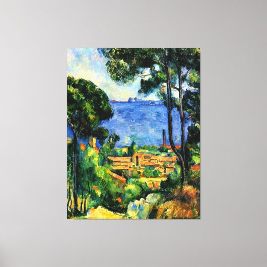 Toile Cezanne - Vue de l'Estaque (Recto)