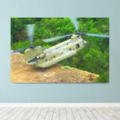 Toile CH-47F CHINOOK 32x48 (Insitu (Plancher de Bois))