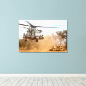 Toile CH-53E SUPER STALLION 24x36 (Insitu (Plancher de Bois))
