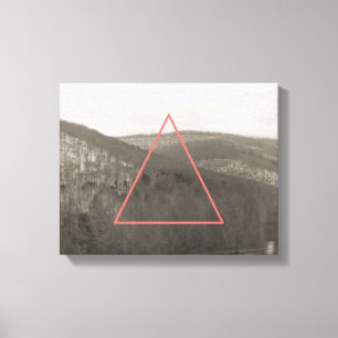 Toile Chaîne de montagne géométrique