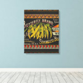 Toile Chaîne Étiquette de haricot Vegetable Pays (Insitu (Plancher de Bois))