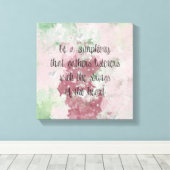 Toile Chaînes d'aquarelle du coeur (Insitu (Plancher de Bois))