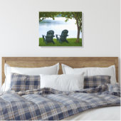 Toile Chaises Adirondack face au lac (Insitu(Chambre))