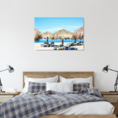 Toile Chaises Longues Et Parasols En Paillote Sur La Pla (Insitu(Chambre))