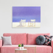 Toile Chaises sur la plage 1995 (Insitu(Salon))