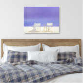 Toile Chaises sur la plage 1995 (Insitu(Chambre))