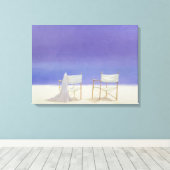 Toile Chaises sur la plage 1995 (Insitu (Plancher de Bois))