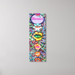 Toile Chakra Rêveur Floral Coloré Inhabituel Mystique