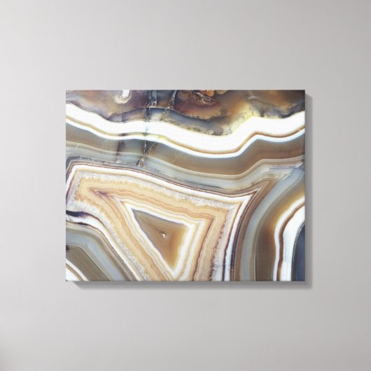 Toile Chalcédonie, une variété de quartz connue sous le (Recto)