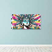 Toile Chalchiuhtlicue 6 (Insitu (Plancher de Bois))