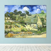 Toile Chalets de Van Gogh à Cordeville (1890) (Insitu (Plancher de Bois))