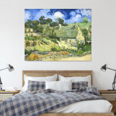 Toile Chalets de Van Gogh à Cordeville (1890) (Insitu(Chambre))
