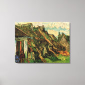 Toile Chalets en grès chaulé par Vincent van Gogh (Recto)