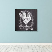 Toile chalkboard français chic western country (Insitu (Plancher de Bois))