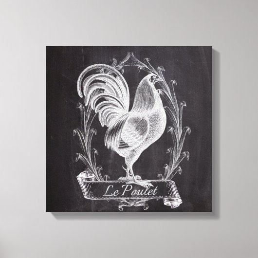 Toile chalkboard français chic western country (Recto)