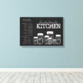 Toile Chalkboard Mason Jars Cuisine Canvas (Insitu (Plancher de Bois))