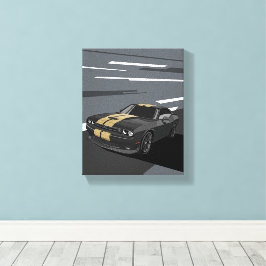 Toile Challenger Black (Insitu (Plancher de Bois))