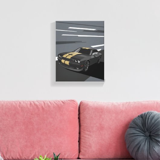 Toile Challenger Black (Insitu(Salon))