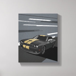 Toile Challenger Noir