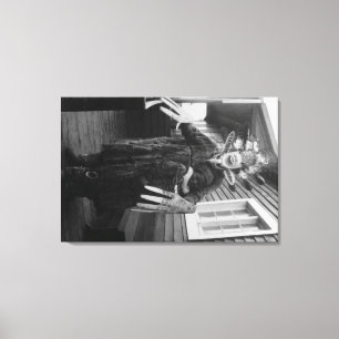 Toile Chaman esquimau et garçon malade en Alaska