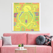 Toile Chamane avec enfant (Insitu(Salon))