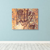 Toile Chamans et spiritueux (Insitu (Plancher de Bois))