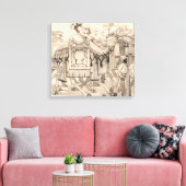 Toile Chameaux Marchant Habillés En Costume (Insitu(Salon))