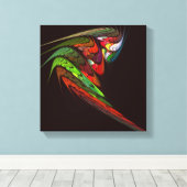 Toile Chameleon Abstrait Art noir et blanc (Insitu (Plancher de Bois))