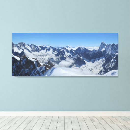 Toile Chamonix Panorama (Insitu (Plancher de Bois))