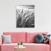 Toile Champ de blé : Charme rural monochrome (Insitu(Salon))