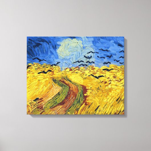 Toile Champ de blé de Van Gogh peinture impressionniste (Recto)
