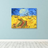 Toile Champ de blé de Van Gogh peinture impressionniste (Insitu (Plancher de Bois))