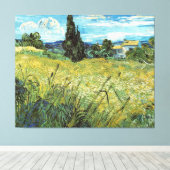 Toile Champ de blé vert Vincent van Gogh (Insitu (Plancher de Bois))