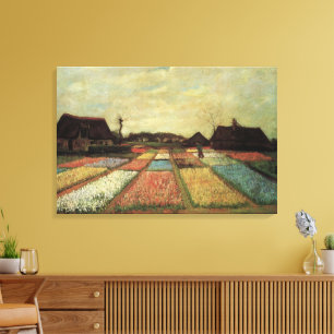 Toile Champ de bulbes de Vincent van Gogh