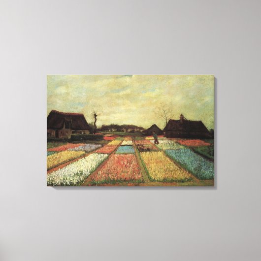 Toile Champ de bulbes de Vincent van Gogh (Recto)