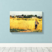 Toile Champ de céréales (par Berthe Morisot) (Insitu (Plancher de Bois))