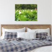 Toile Champ de fleurs de Lotus Jardin d'été (Insitu(Chambre))