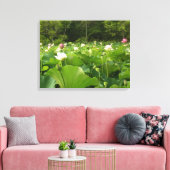Toile Champ de fleurs de Lotus Jardin d'été (Insitu(Salon))